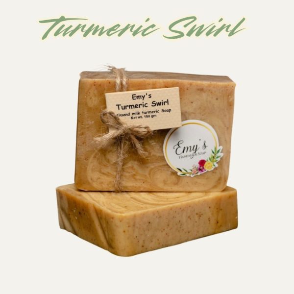 Turmeric Swirl - Turmeric and Almond Milk Soap for Skin Vitality