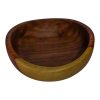 Wood Curved Bowl