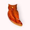 Owl-Shaped Wooden Platter