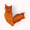 Owl-Shaped Wooden Platter