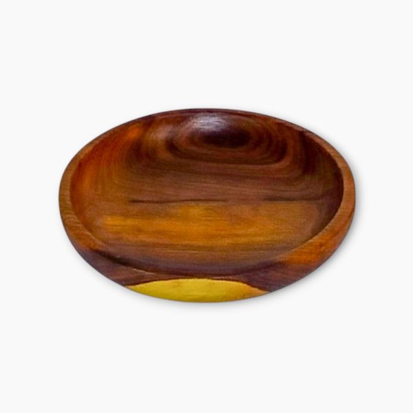 Round Wooden Plate Set