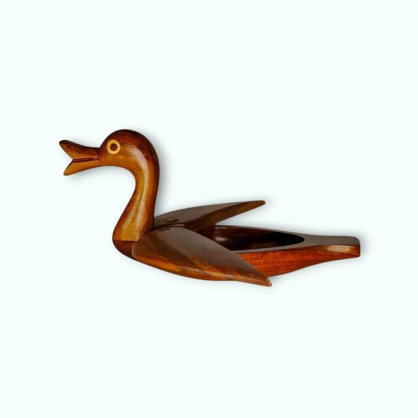 Handcrafted Sarsou Wood Snack Platter in Duck Design - Image 2