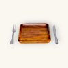 Square Wooden Plates