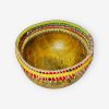 Wooden Bowl with Crochet