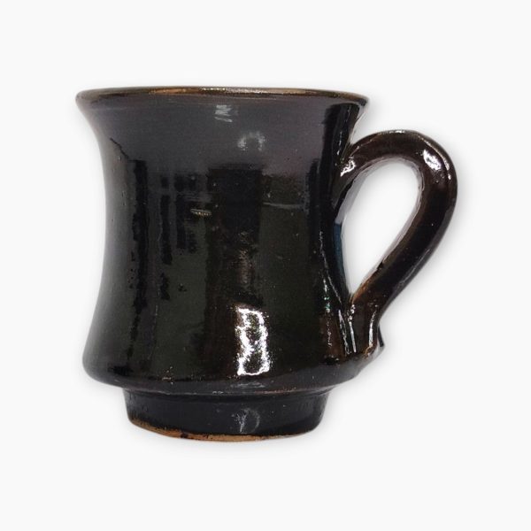 Traditional Egyptian Black Pottery Coffee Set