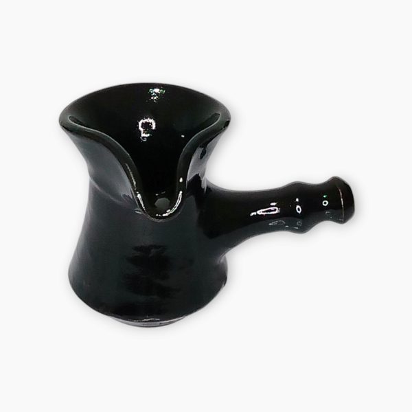 Traditional Egyptian Black Pottery Coffee Set