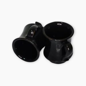 Traditional Egyptian Black Pottery Coffee Set
