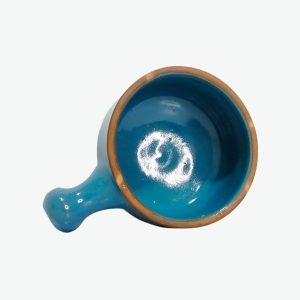 Handmade Egyptian Pottery Blue Soup Bowl Set