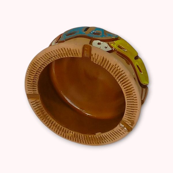 Authentic Egyptian Handpainted Ceramic Ashtray