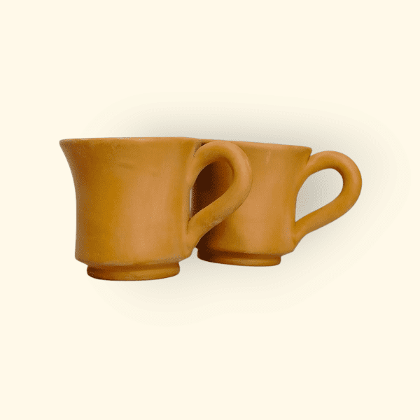 Authentic Egyptian Terracotta Coffee Set with Serving Pot