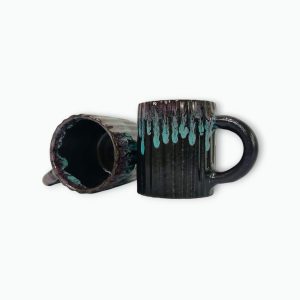 Ceramic Drip Glaze Mugs (2)