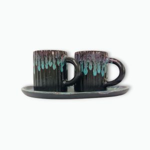 Ceramic Drip Glaze Mugs