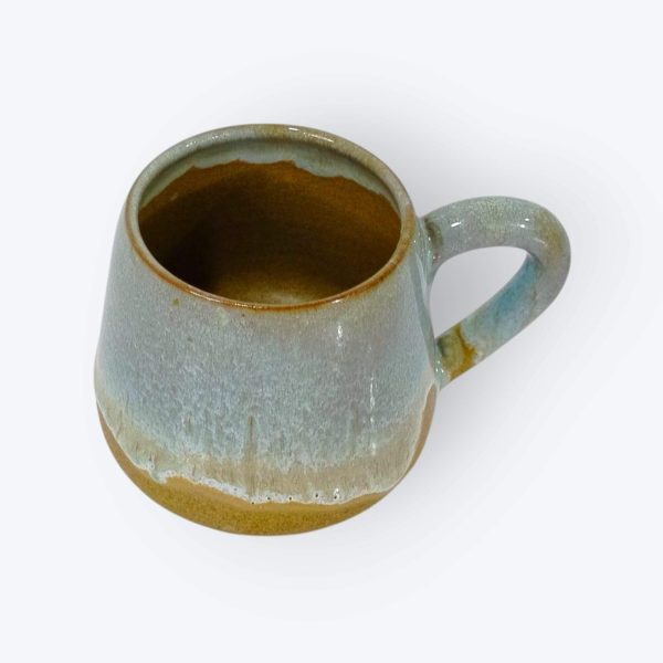 Ceramic Mugs with Serving Tray