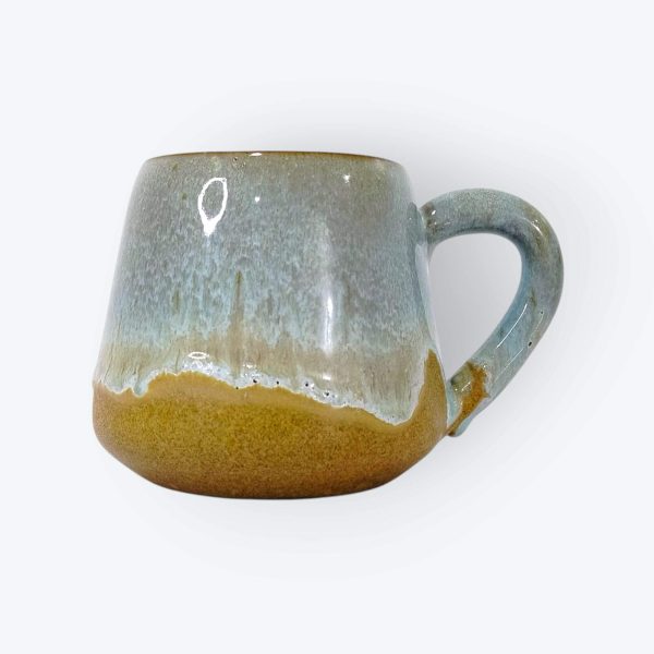 Ceramic Mugs with Serving Tray