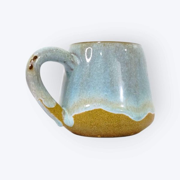 Ceramic Mugs with Serving Tray