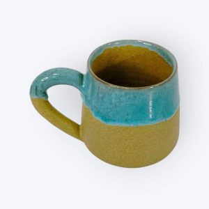 Ceramic Mugs with Serving Tray