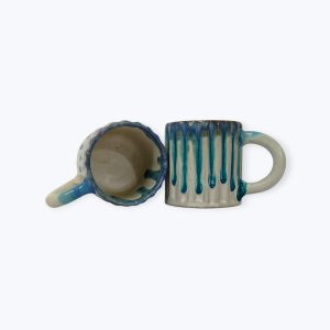 Large Ceramic Drip Glaze Mug