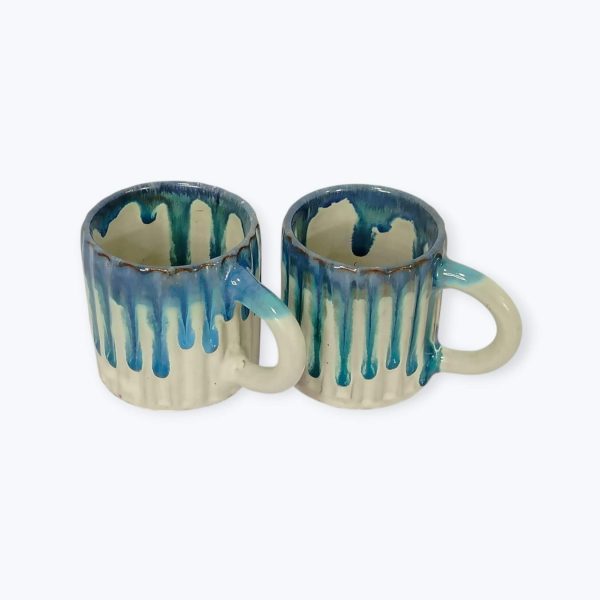 Large Ceramic Drip Glaze Mug