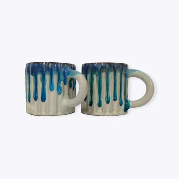 Large Ceramic Drip Glaze Mug