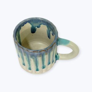 Large Ceramic Drip Glaze Mug