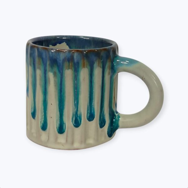 Large Ceramic Drip Glaze Mug