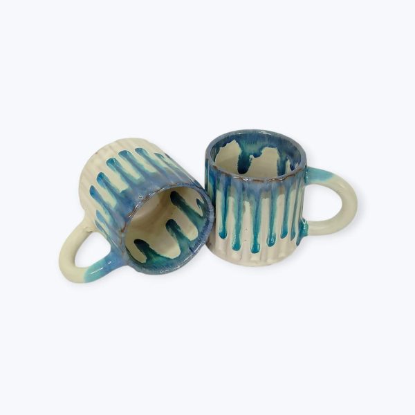 Large Ceramic Drip Glaze Mug