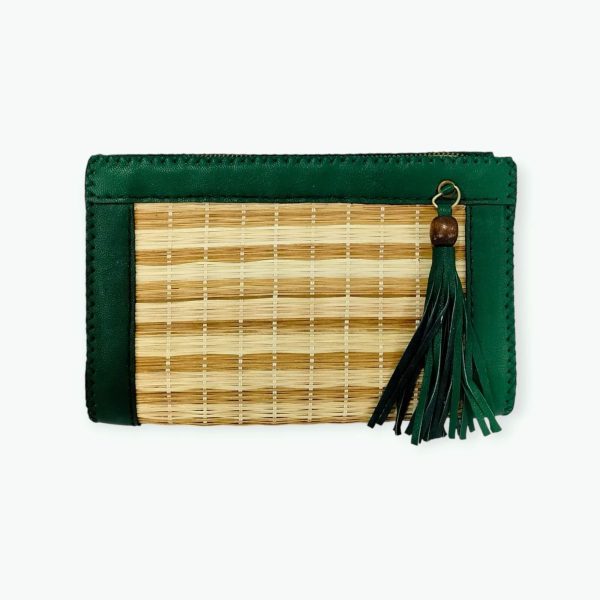 handmade leather clutch