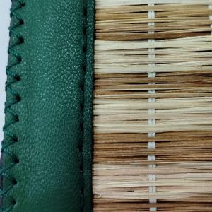 handmade leather clutch