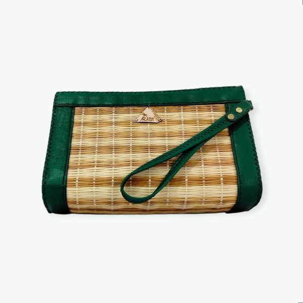 handmade leather clutch