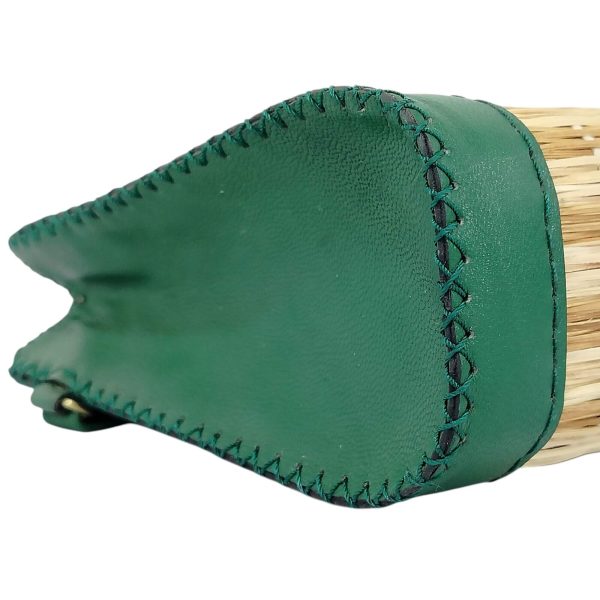 handmade leather clutch