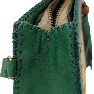 handmade leather clutch