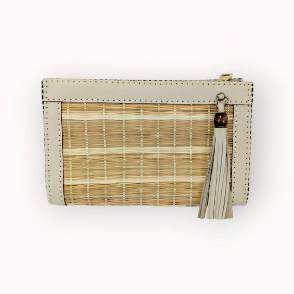 handmade leather clutch