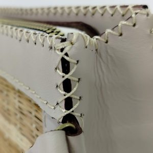 handmade leather clutch