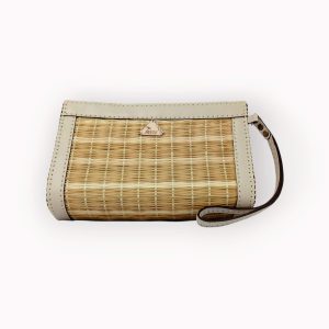 handmade leather clutch