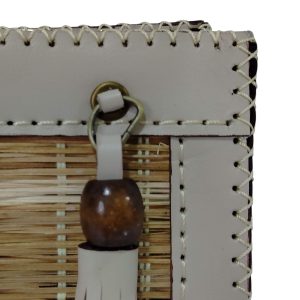 handmade leather clutch