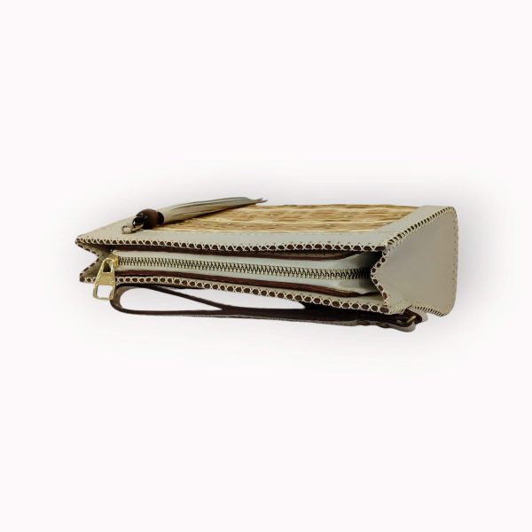 handmade leather clutch