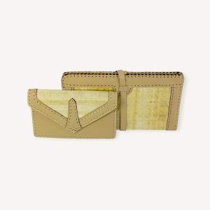 Leather x Papyrus Clutch