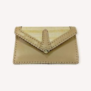 Leather x Papyrus Clutch