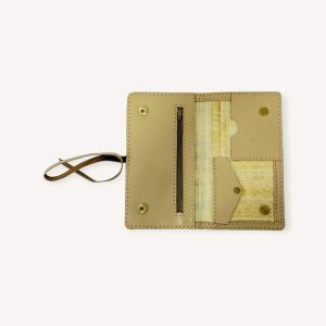 Leather x Papyrus Clutch