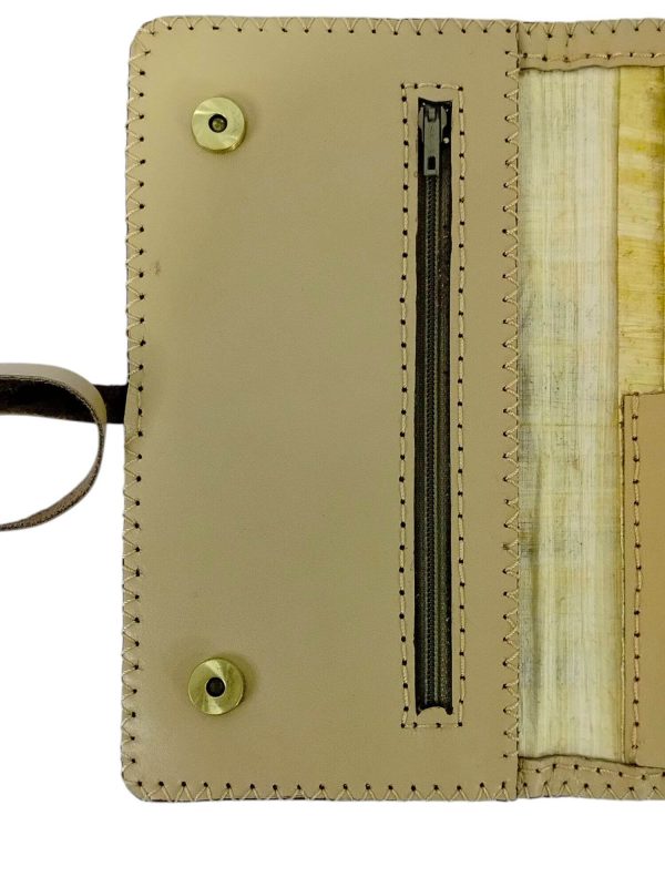 Leather x Papyrus Clutch