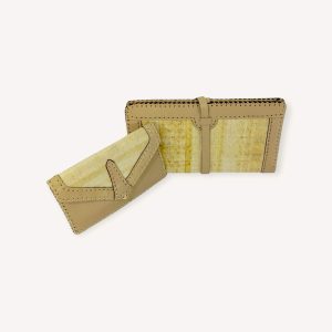 Leather x Papyrus Clutch