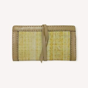 Leather x Papyrus Clutch