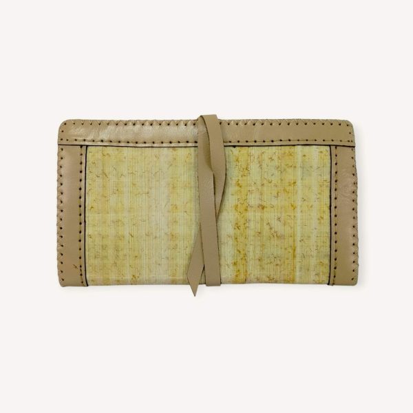 Leather x Papyrus Clutch
