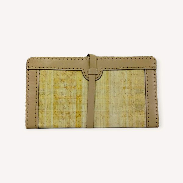 Leather x Papyrus Clutch