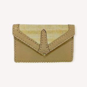 Leather x Papyrus Clutch