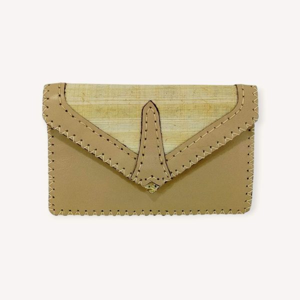 Leather x Papyrus Clutch