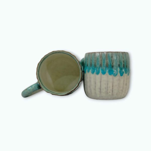 Medium Pottery Coffee Mug Pair