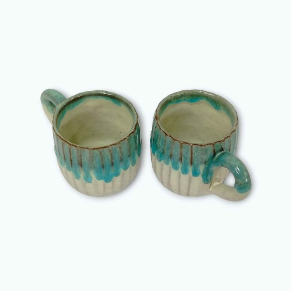 Medium Pottery Coffee Mug Pair