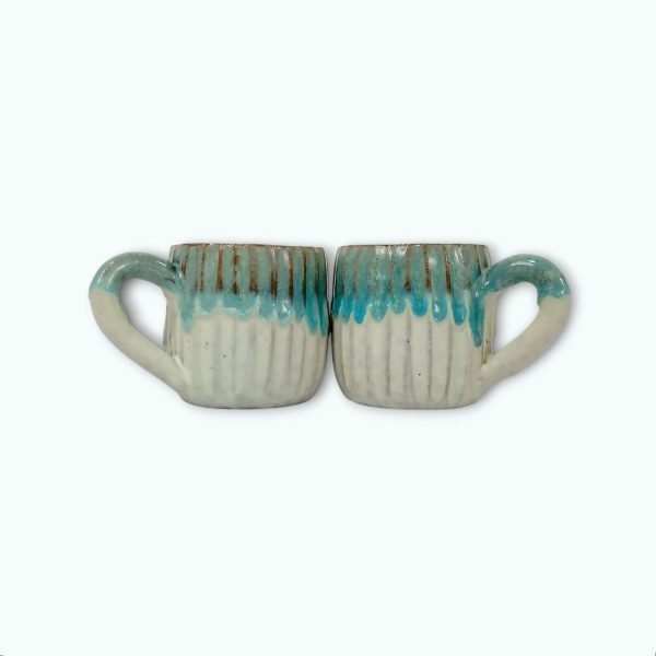 Medium Pottery Coffee Mug Pair