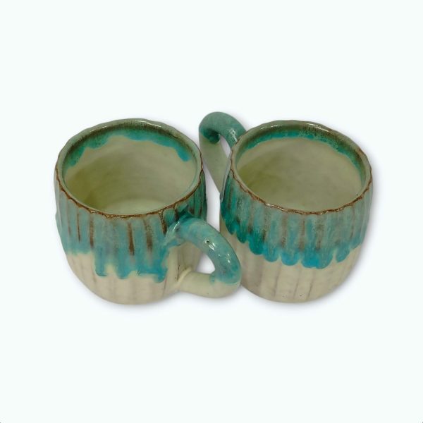 Medium Pottery Coffee Mug Pair